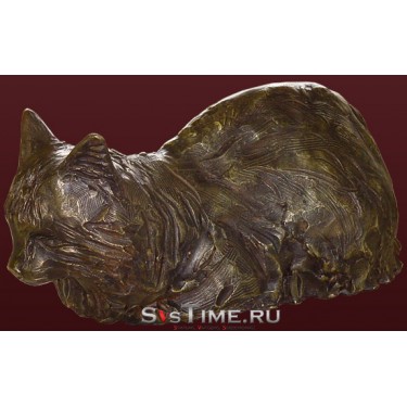 Статуэтка Дремлющий кот из бронзы Vel 03-08-03-04500