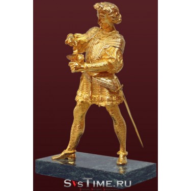 Статуэтка Рыцарь с кубком из бронзы Vel 03-08-01-00901