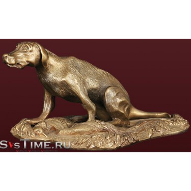 Статуэтка Собака с фазаном из бронзы Vel 03-08-04-02000