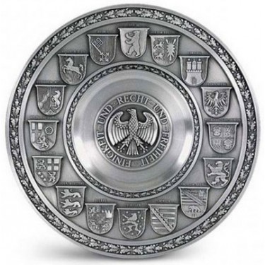 Тарелка декоративная из олова Artina SKS 10098