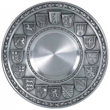 Тарелка декоративная из олова Artina SKS 10099