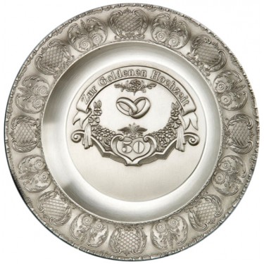 Тарелка декоративная из олова Artina SKS 11079