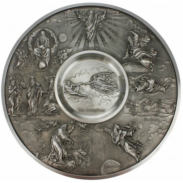 Тарелка декоративная настенная из олова Artina SKS 60317