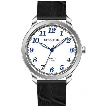 Мужские наручные часы Спутник М-858331/1 (бел.,син.оф.)