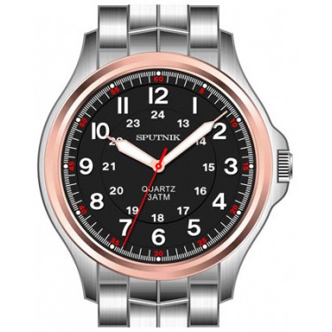 Мужские наручные часы Спутник М-996354/6 (черн.)