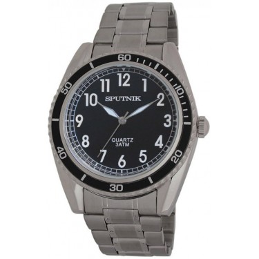 Мужские наручные часы Спутник М-996640/1.3(черн.,стал.оф.)