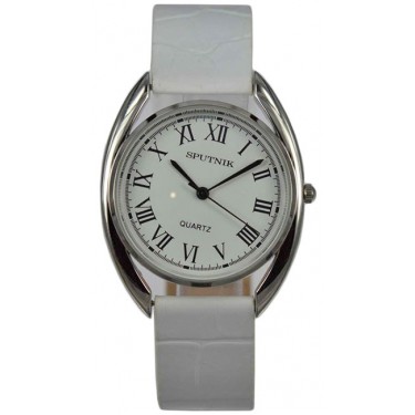 Женские наручные часы Спутник Л-200472/1 бел., бел. рем.