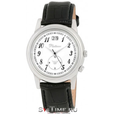 Мужские серебряные наручные часы Platinor 40100.105