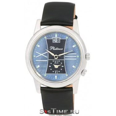 Мужские серебряные наручные часы Platinor 40100.632