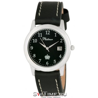 Мужские серебряные наручные часы Platinor 40200.505
