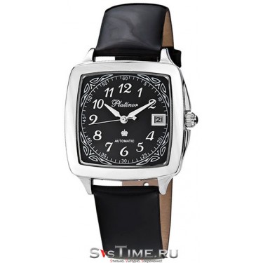 Мужские серебряные наручные часы Platinor 40400.537