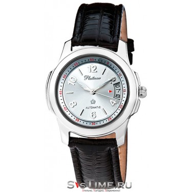 Мужские серебряные наручные часы Platinor 41300.205