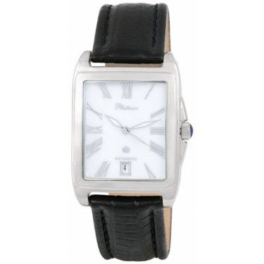 Мужские серебряные наручные часы Platinor 46300.115