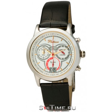 Мужские серебряные наручные часы Platinor 47100.101