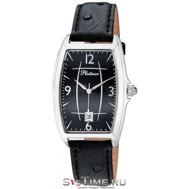 Мужские серебряные наручные часы Platinor 47700.506