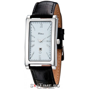 Мужские серебряные наручные часы Platinor 48500.115