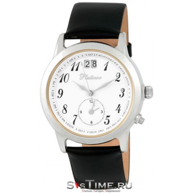 Мужские серебряные наручные часы Platinor 49100.105