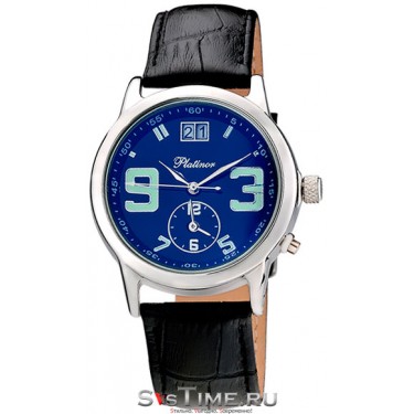 Мужские серебряные наручные часы Platinor 49100.632