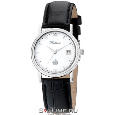 Мужские серебряные наручные часы Platinor 50600.116