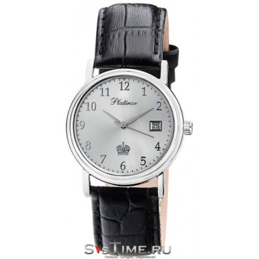 Мужские серебряные наручные часы Platinor 50600.205