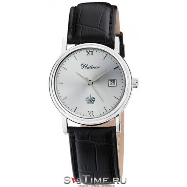 Мужские серебряные наручные часы Platinor 50600.216