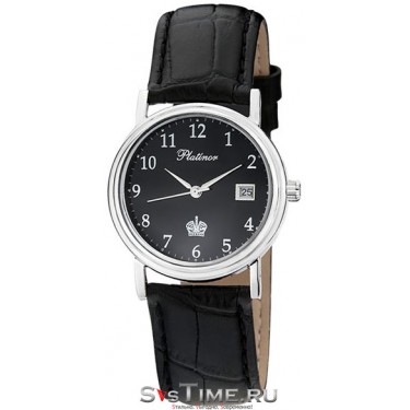 Мужские серебряные наручные часы Platinor 50600.505