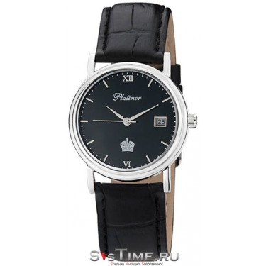Мужские серебряные наручные часы Platinor 50600.516