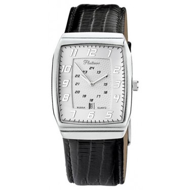 Мужские серебряные наручные часы Platinor 51300.107