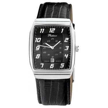 Мужские серебряные наручные часы Platinor 51300.507