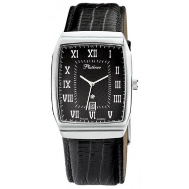 Мужские серебряные наручные часы Platinor 51300.521