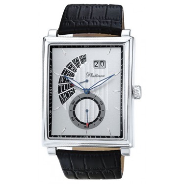Мужские серебряные наручные часы Platinor 51700.228