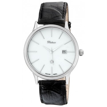 Мужские серебряные наручные часы Platinor 52300.103