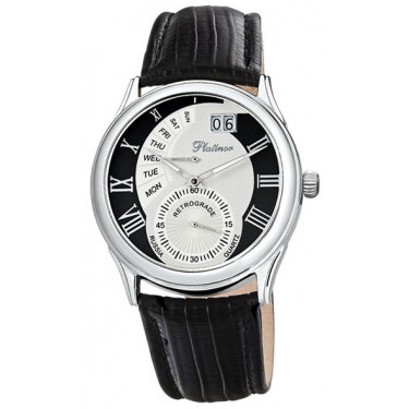 Мужские серебряные наручные часы Platinor 52700.517