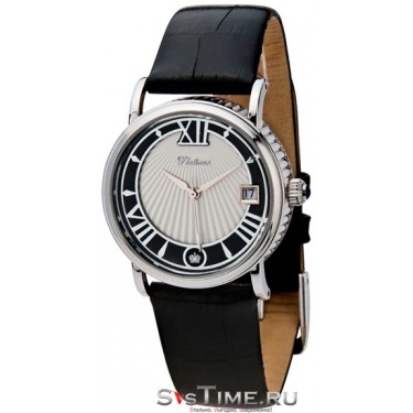 Мужские серебряные наручные часы Platinor 53500.520