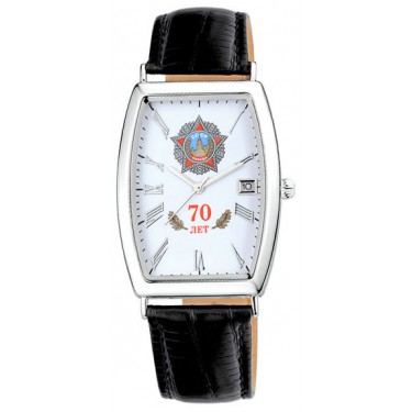 Мужские серебряные наручные часы Platinor 54000.190