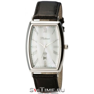 Мужские серебряные наручные часы Platinor 54000.315