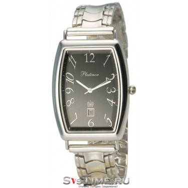 Мужские серебряные наручные часы Platinor 54000.505 браслет