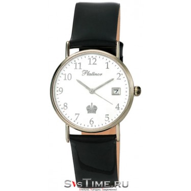 Мужские серебряные наручные часы Platinor 54500.105