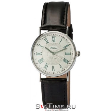 Мужские серебряные наручные часы Platinor 54500.220
