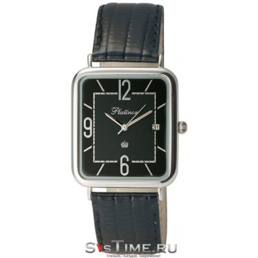 Мужские серебряные наручные часы Platinor 54600.510
