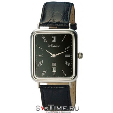 Мужские серебряные наручные часы Platinor 54600.515