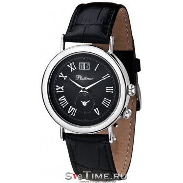 Мужские серебряные наручные часы Platinor 55800.515