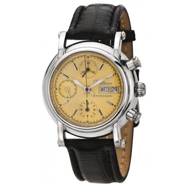 Мужские серебряные наручные часы Platinor 57100.403