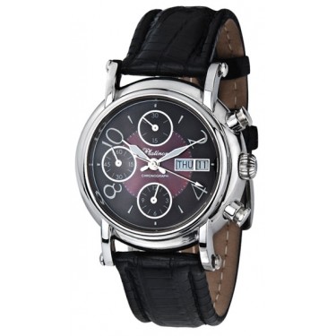 Мужские серебряные наручные часы Platinor 57100.806