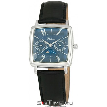 Мужские серебряные наручные часы Platinor 58500.812