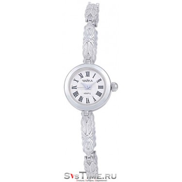 Женские серебряные наручные часы Чайка 44100-06.121