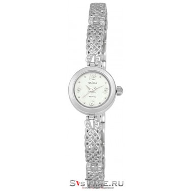 Женские серебряные наручные часы Чайка 44100-07.206
