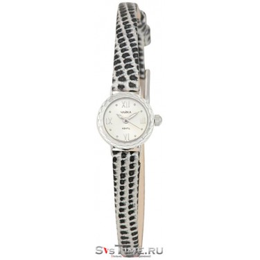 Женские серебряные наручные часы Чайка 44100.116