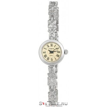 Женские серебряные наручные часы Чайка 44100-13.221