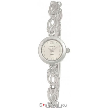 Женские серебряные наручные часы Чайка 44100-15.116